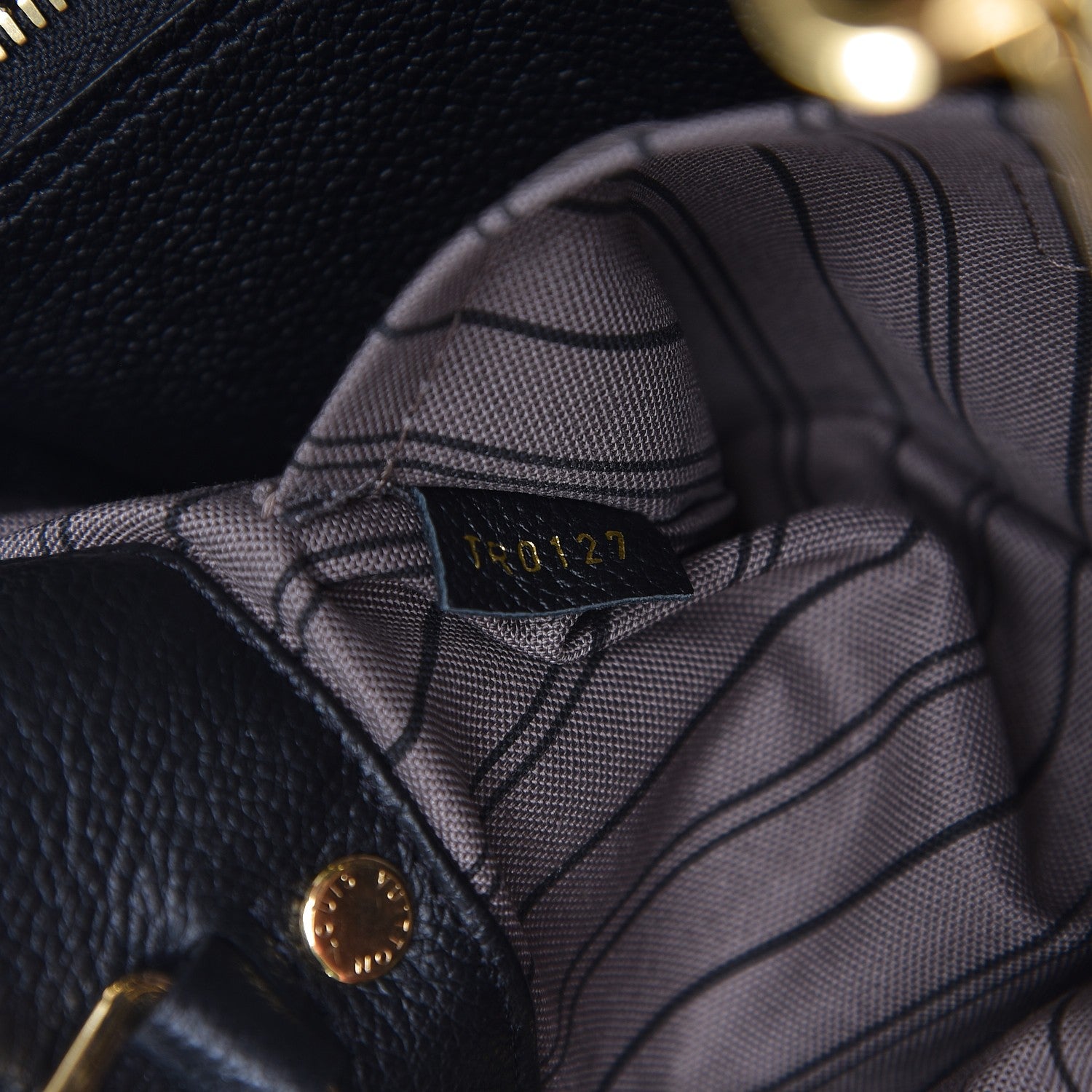 Louis Vuitton Empreinte Montaigne BB Black 8 of 9