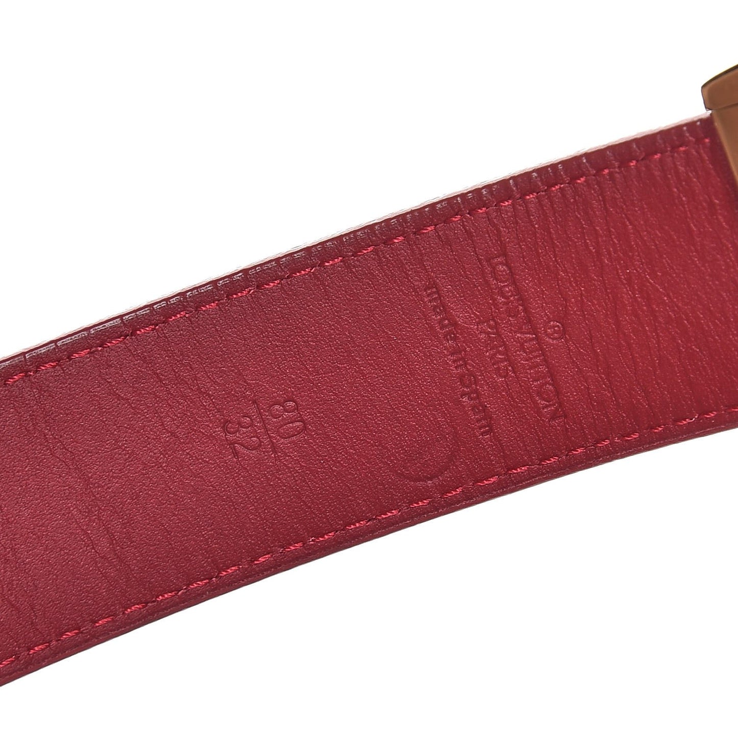 Monogram Multicolor LV Cut Reversible Belt 80 32 White Grenade