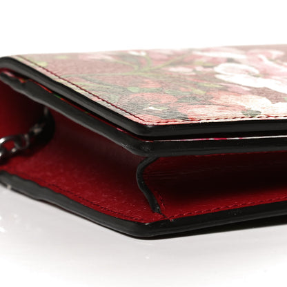 Gucci Calfskin Blooms Print Chain Wallet Romantic Cherry Multicolor 8 of 9