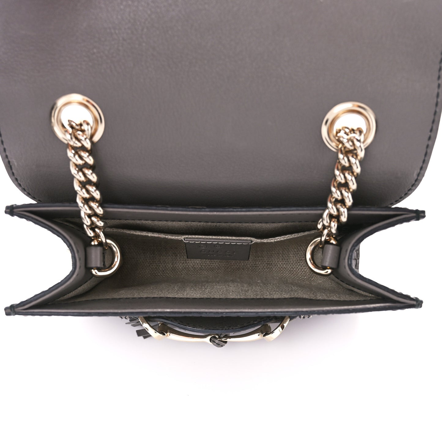 Soft Microguccissima Mini Emily Chain Shoulder Bag Loess