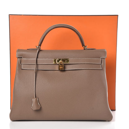 Hermes Togo Kelly Retourne 40 Etoupe 34 of 34