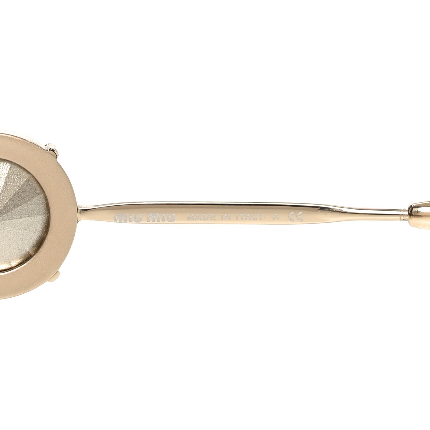 Metal Crystal Sunglasses SMU67U Gold