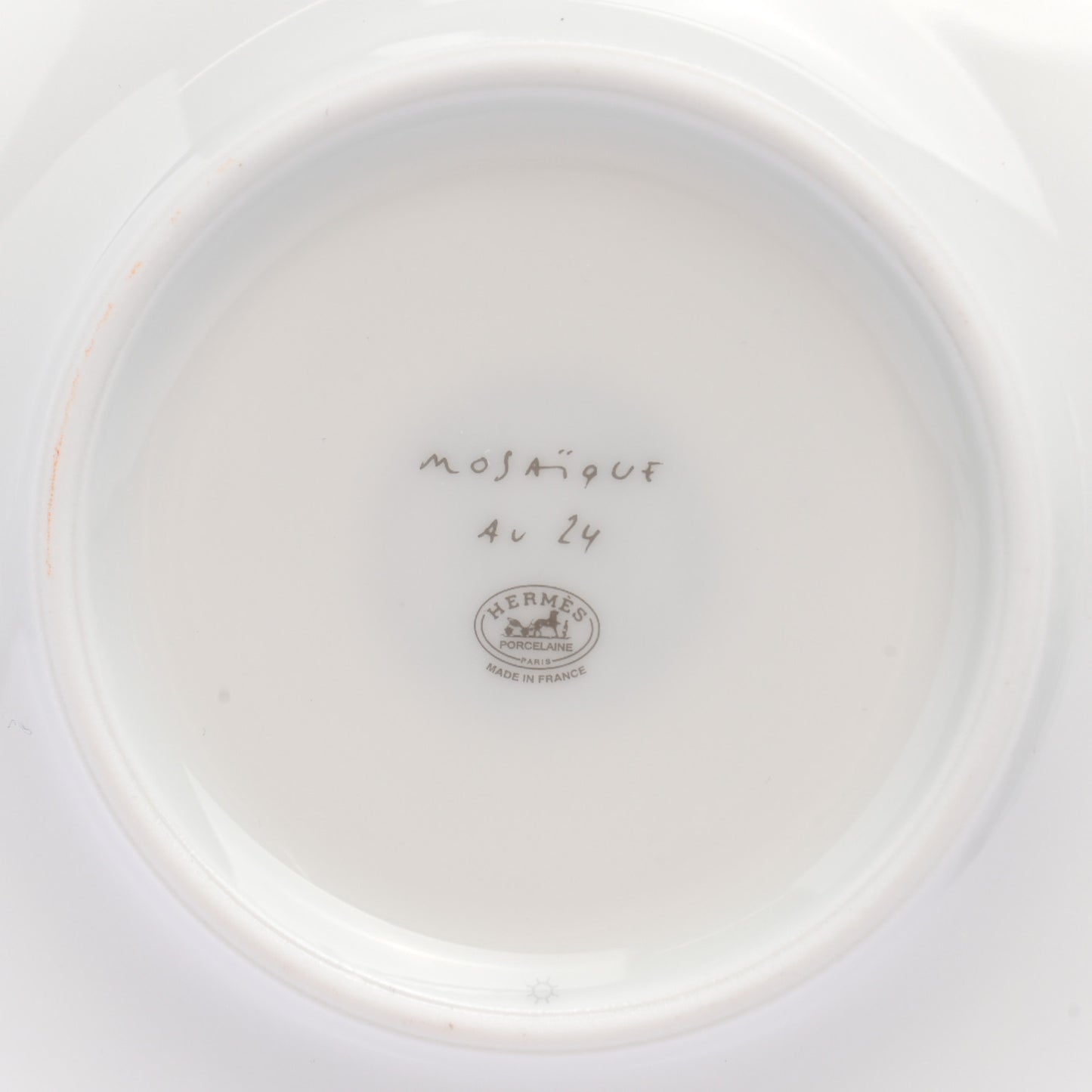 Porcelain Mosaique Au 24 Platine Tea Cup And Saucer Set Of 2 Platinum