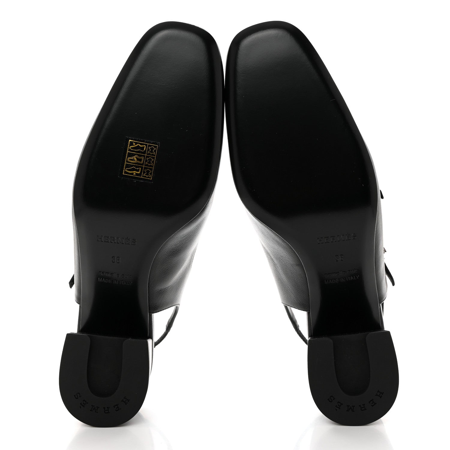 Hermes Goatskin Jackie 50 Pumps 38 Black 5 of 8