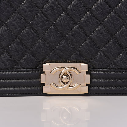 Chanel Caviar Quilted New Medium Boy Flap Black 8 of 11