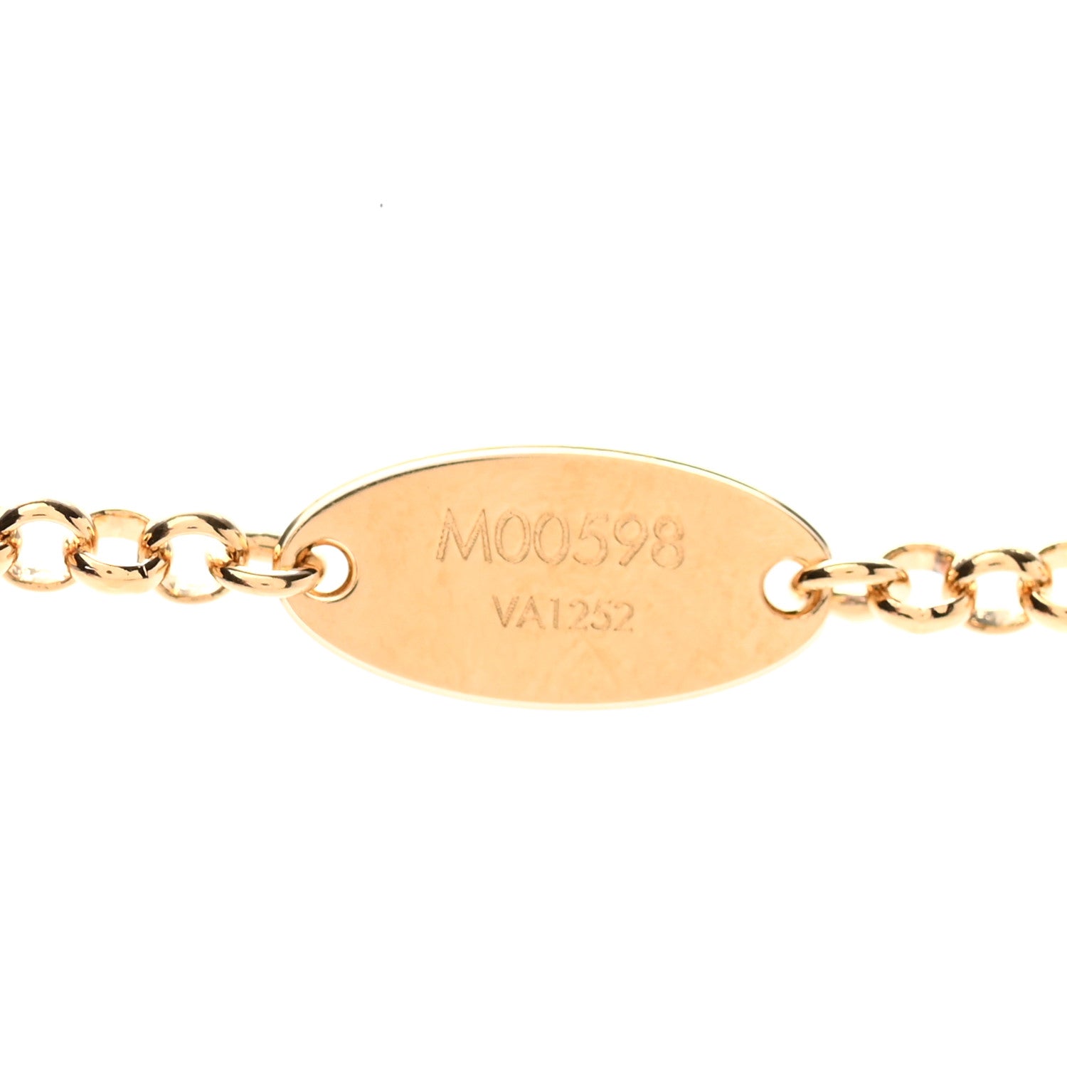 Louis Vuitton Metal Baby Louise Necklace Gold 6 of 7