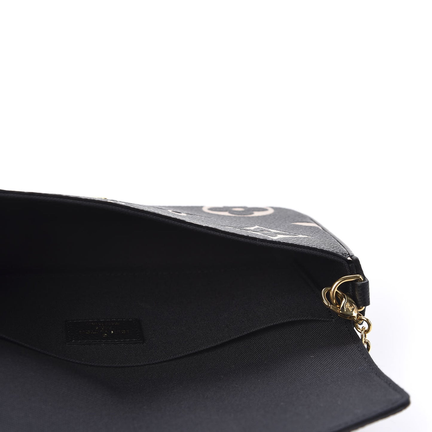 Empreinte Monogram Giant Crafty Pochette Felicie Black Creme