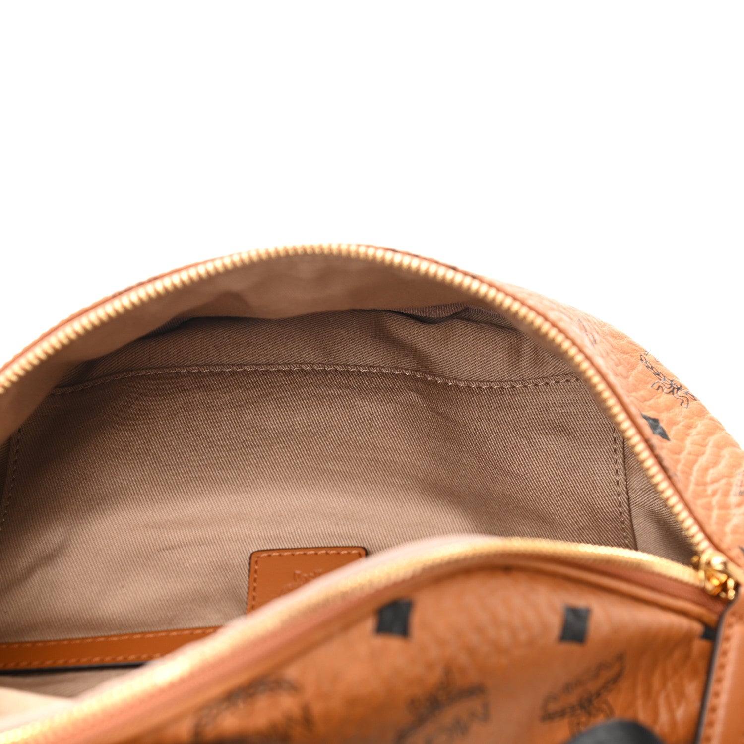 MCM Visetos Medium Fusten Belt Bag Cognac 6 of 10