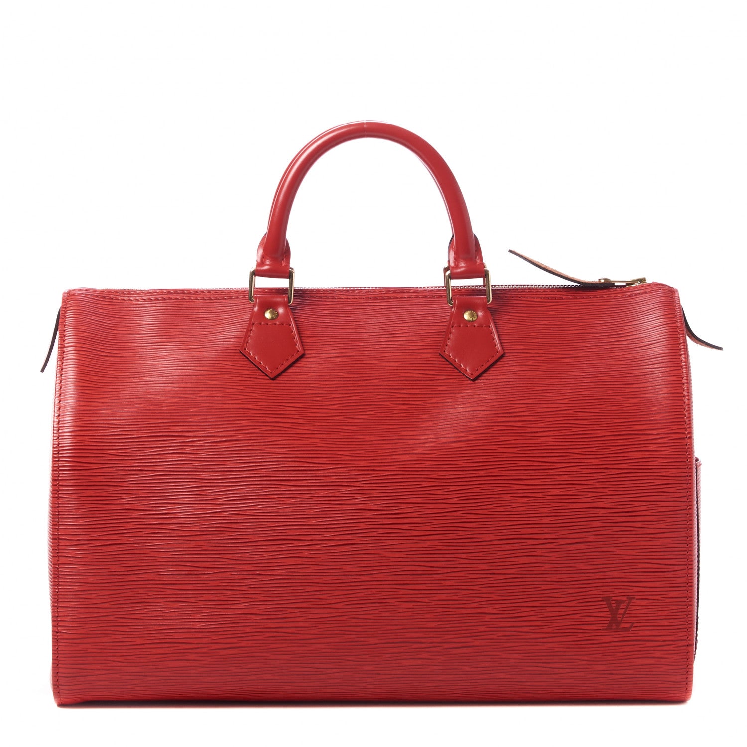 Louis Vuitton Epi Speedy 35 Castillan Red 1 of 8