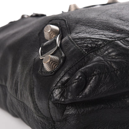 Balenciaga Agneau Giant 21 Silver Hardware Day Hobo Black 9 of 20