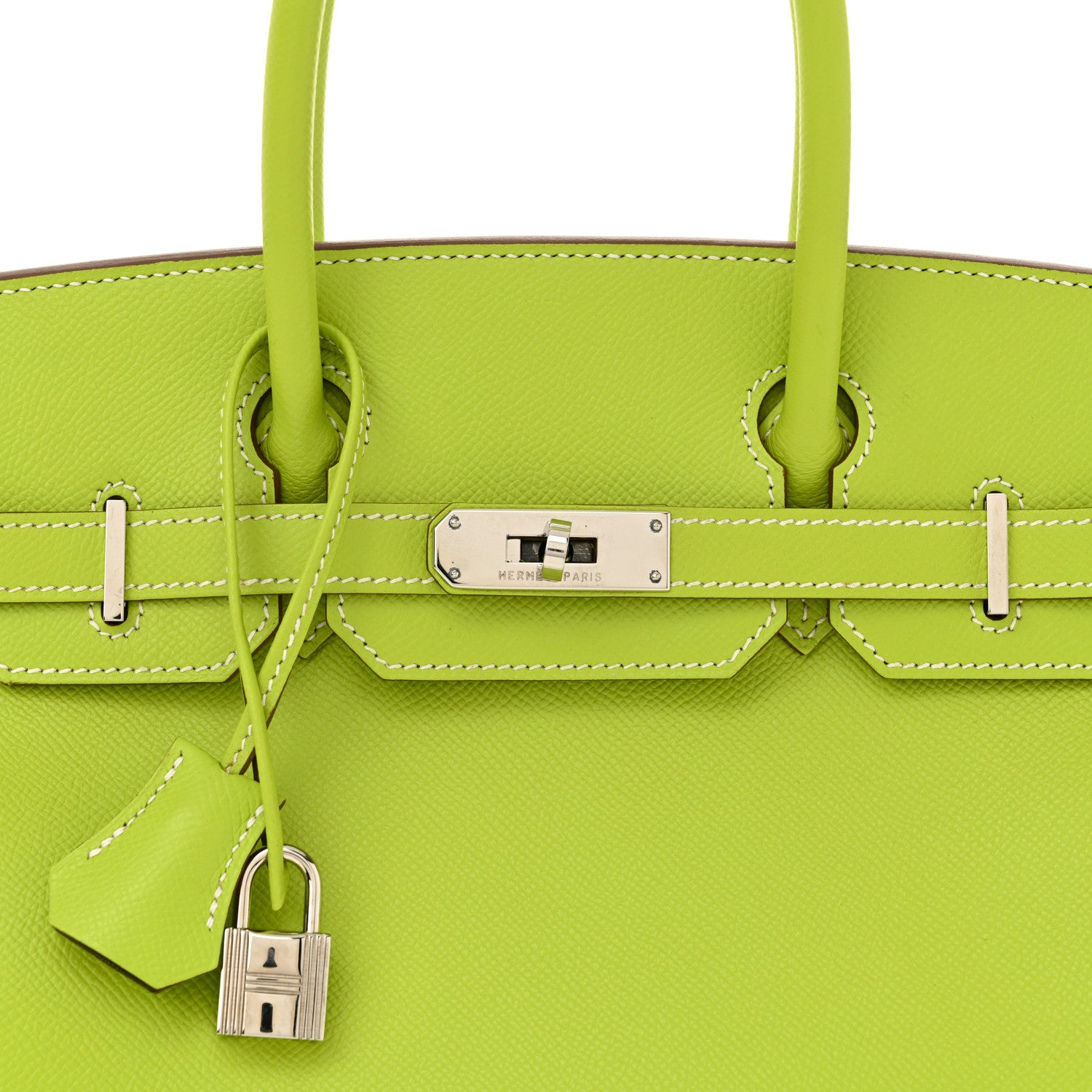 Hermes Epsom Candy Birkin 30 Kiwi Lichen 8 of 13