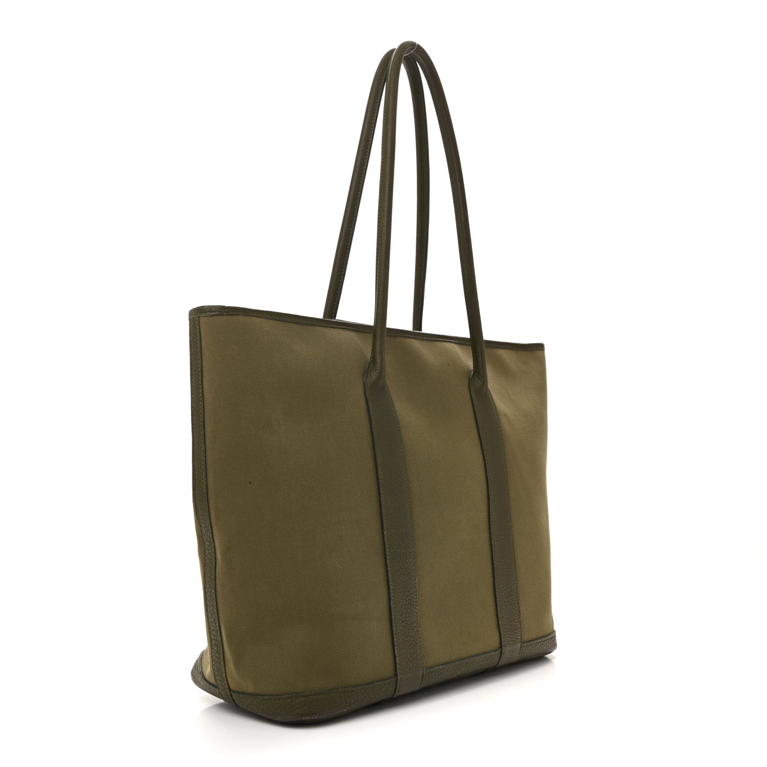 Hermes Buffle Skipper Toile Garden 36 MM Zip Tote Vert Veronese 3 of 15