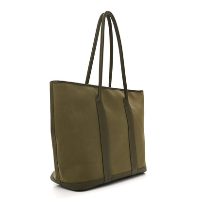 Hermes Buffle Skipper Toile Garden 36 MM Zip Tote Vert Veronese 3 of 15