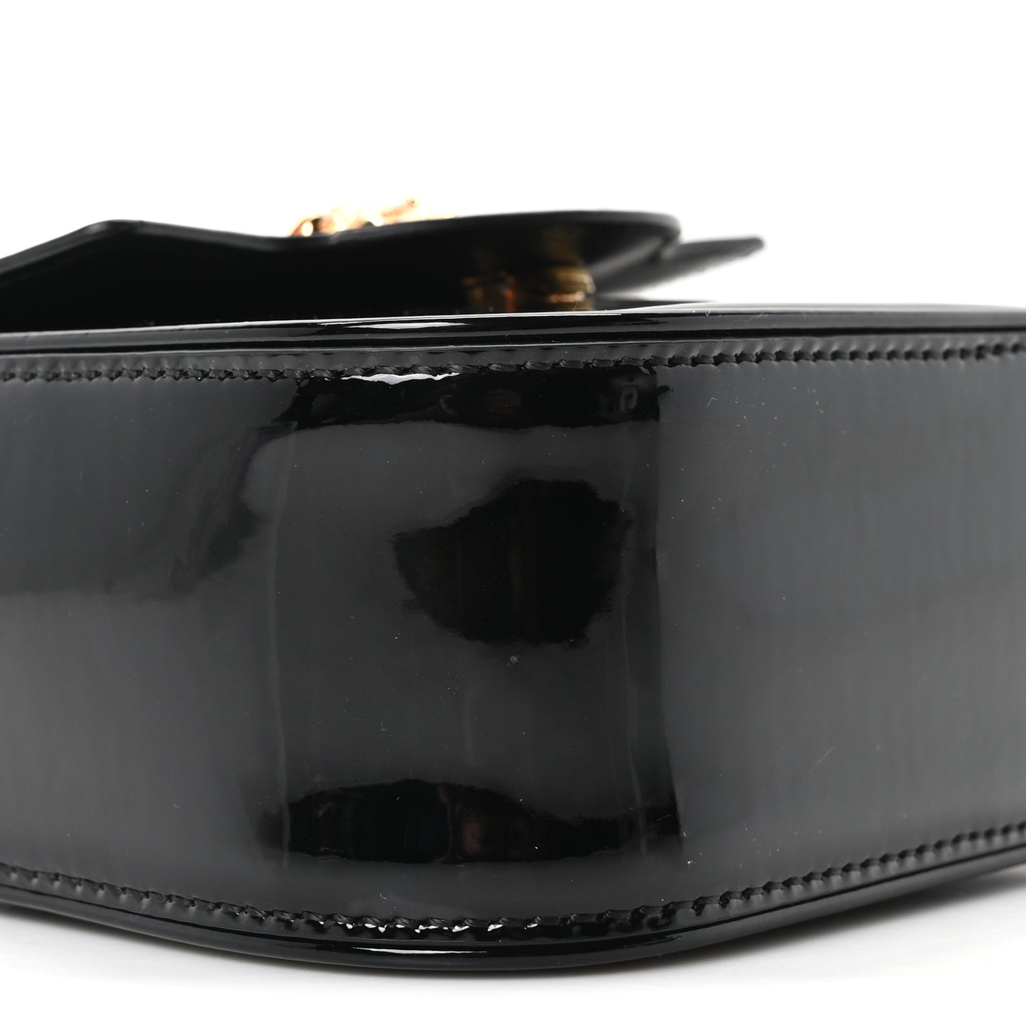 Patent Mini La Medusa Bag Black