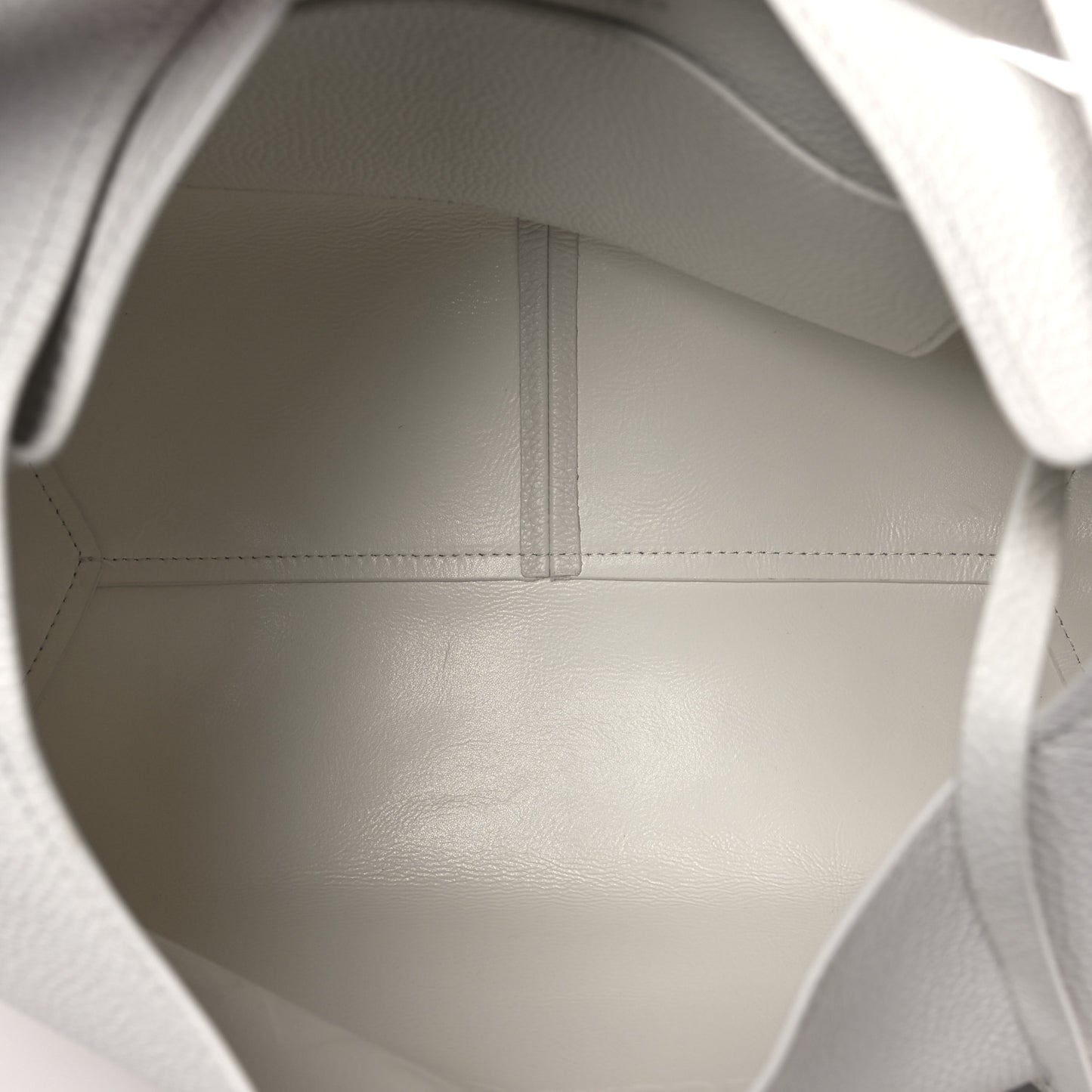 Grained Calfskin The XL Sack Bag White