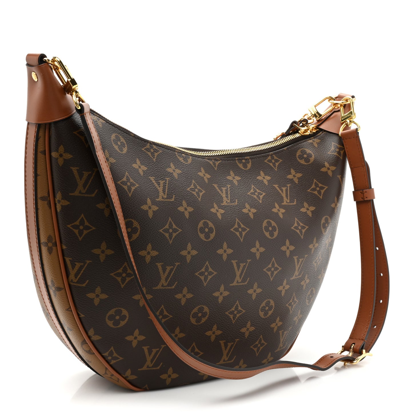 Reverse Monogram Loop Hobo
