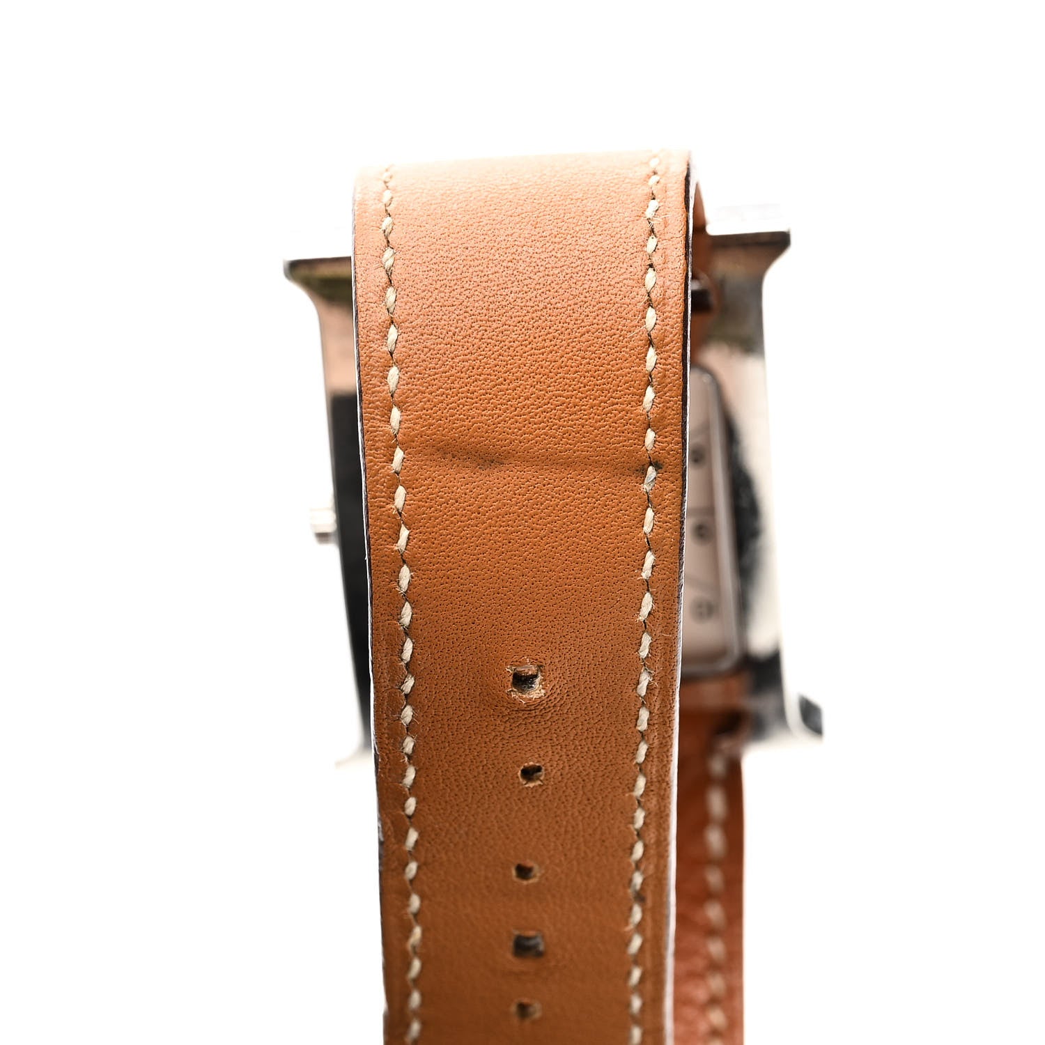 Hermes Stainless Steel Epsom 26mm Heure H Hour Quartz Watch Gold 7 of 7