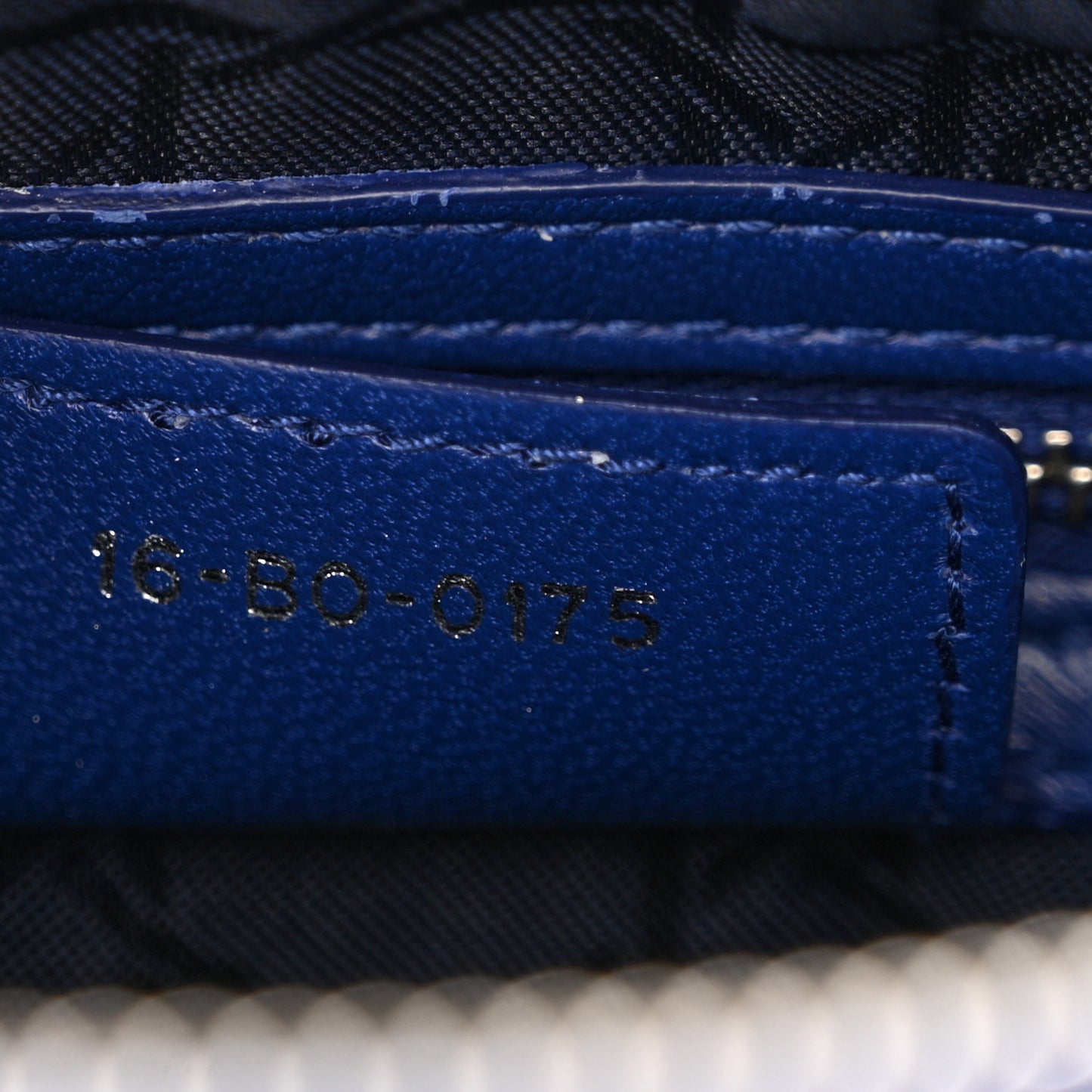 Lambskin Cannage Medium Lady Dior Blue