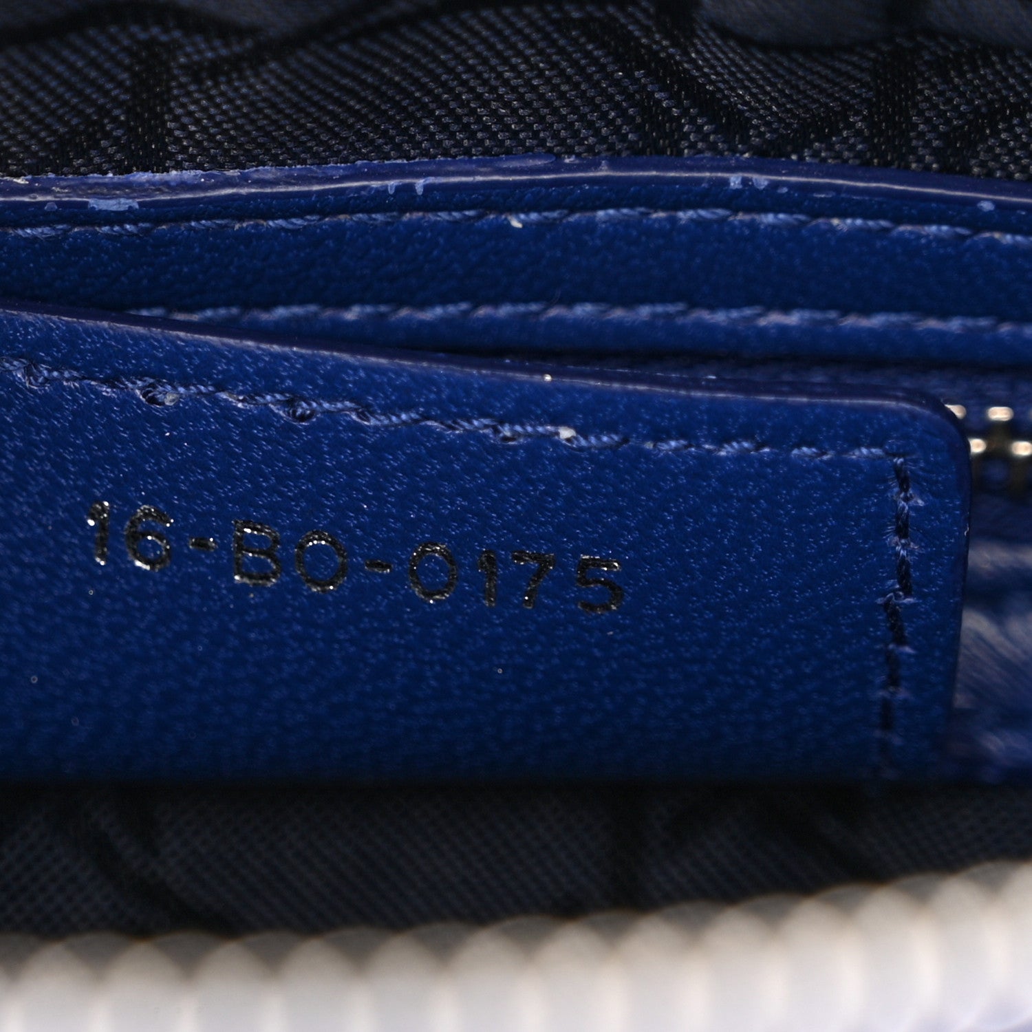 Christian Dior Lambskin Cannage Medium Lady Dior Blue 7 of 11
