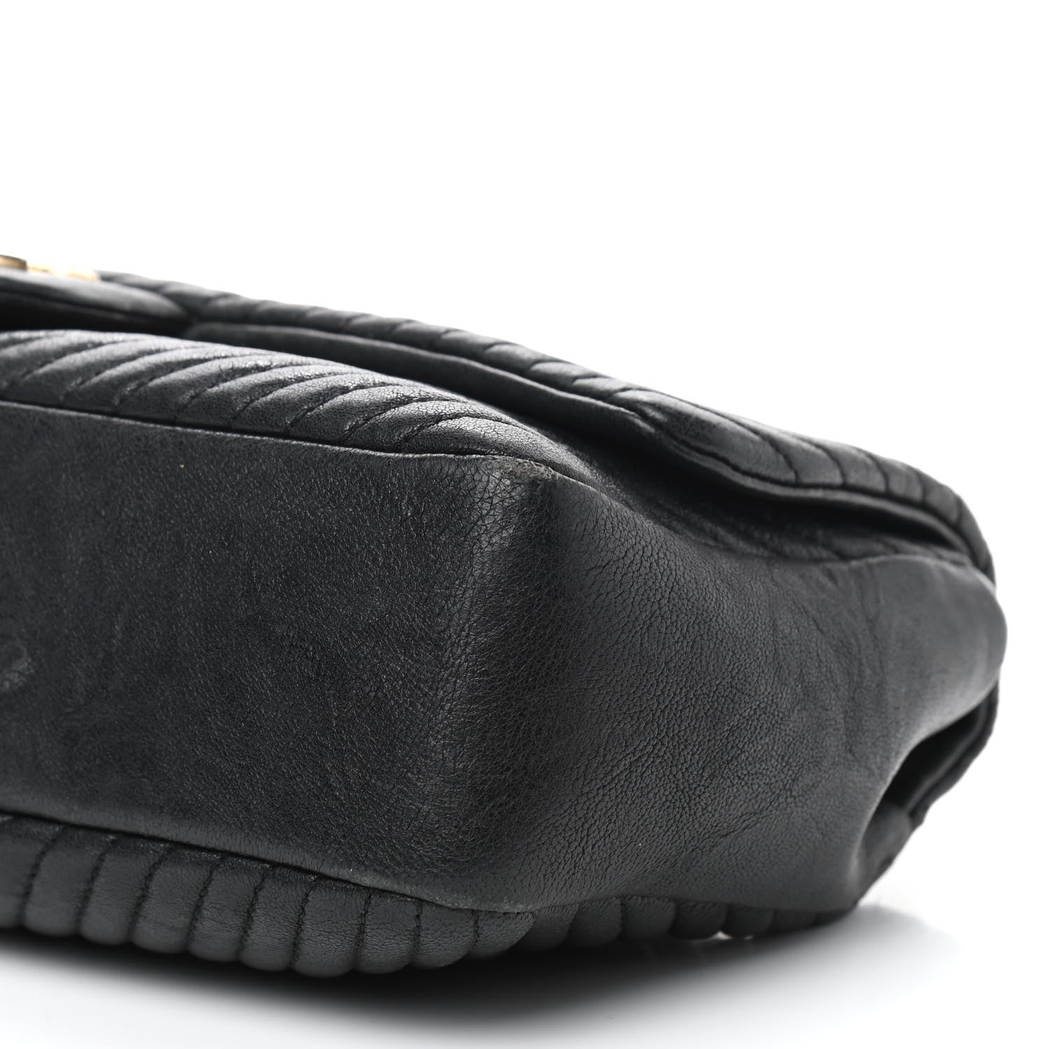 Chanel Calfskin Surpique Chevron Small Flap Black 7 of 10