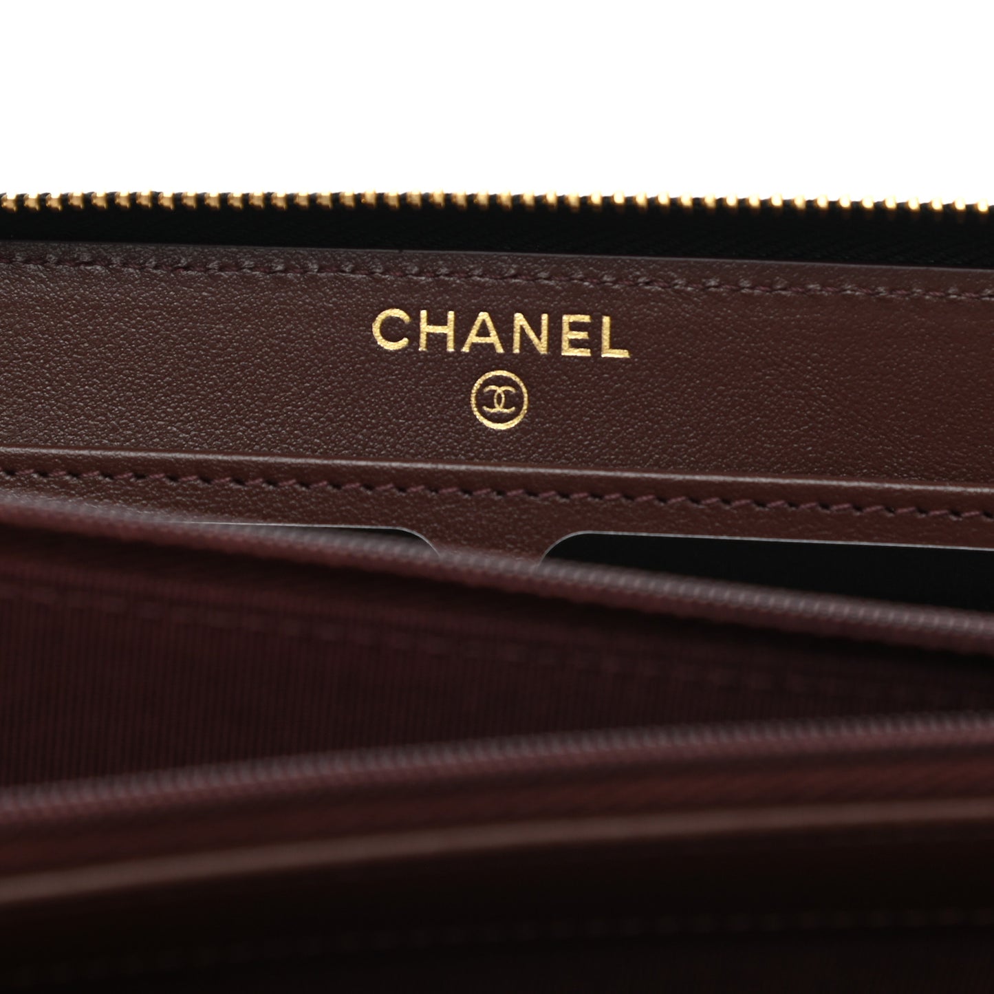 Caviar Quilted Large Gusset Zip Around Wallet Black