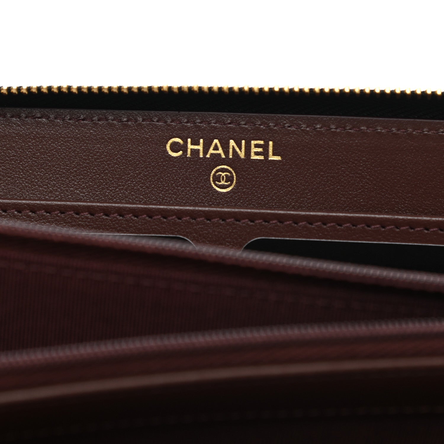 Chanel Caviar Quilted Large Gusset Zip Around Wallet Black 6 of 9