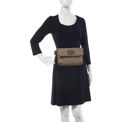 Gucci GG Supreme Monogram Neo Vintage Web Belt Bag Brown 2 of 8