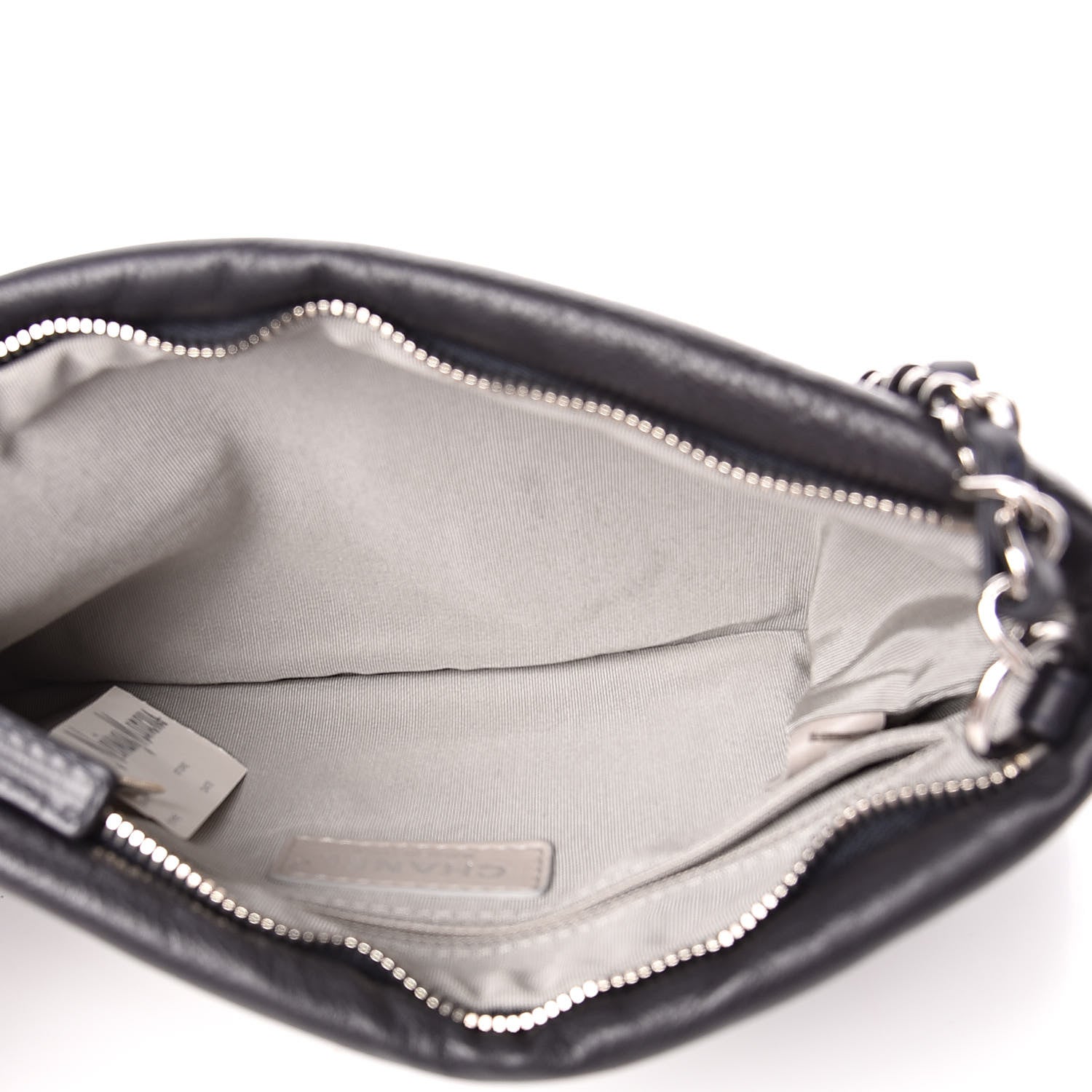 Chanel Calfskin On the Bund Pochette Dark Navy Blue 5 of 10