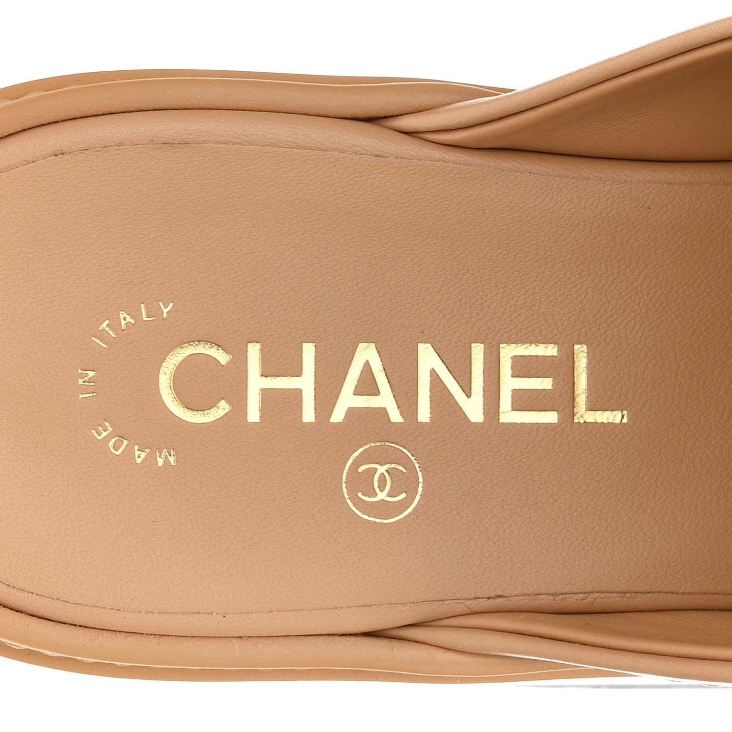 Chanel Lambskin Quilted CC Turnlock Mules 39.5 Light Beige 8 of 10