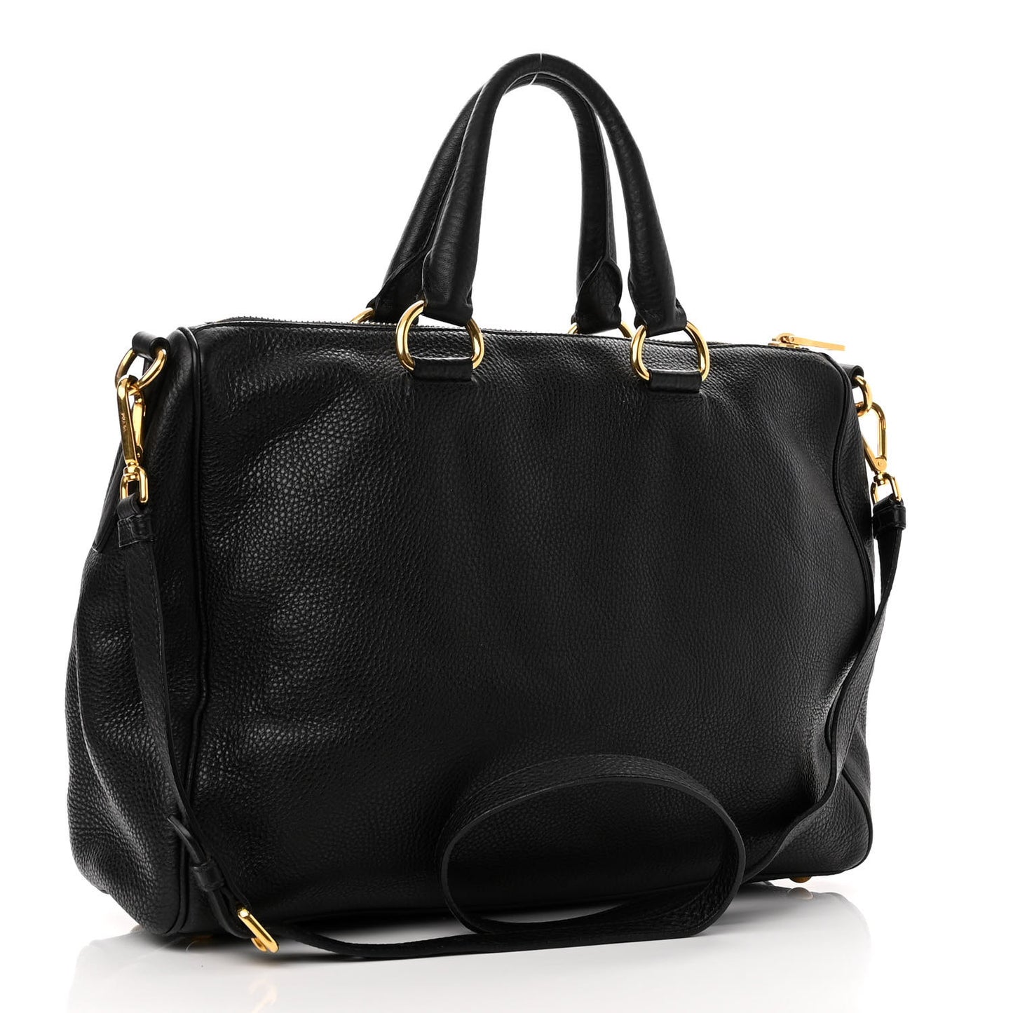 Vitello Daino Tote Black