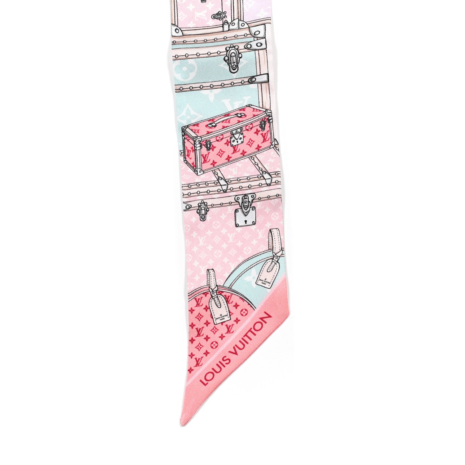 Louis Vuitton Silk Monogram Let's Go BB Bandeau Pink 3 of 3