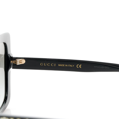 Gucci Crystal Square Frame GG Sunglasses GG0418S Black 7 of 9