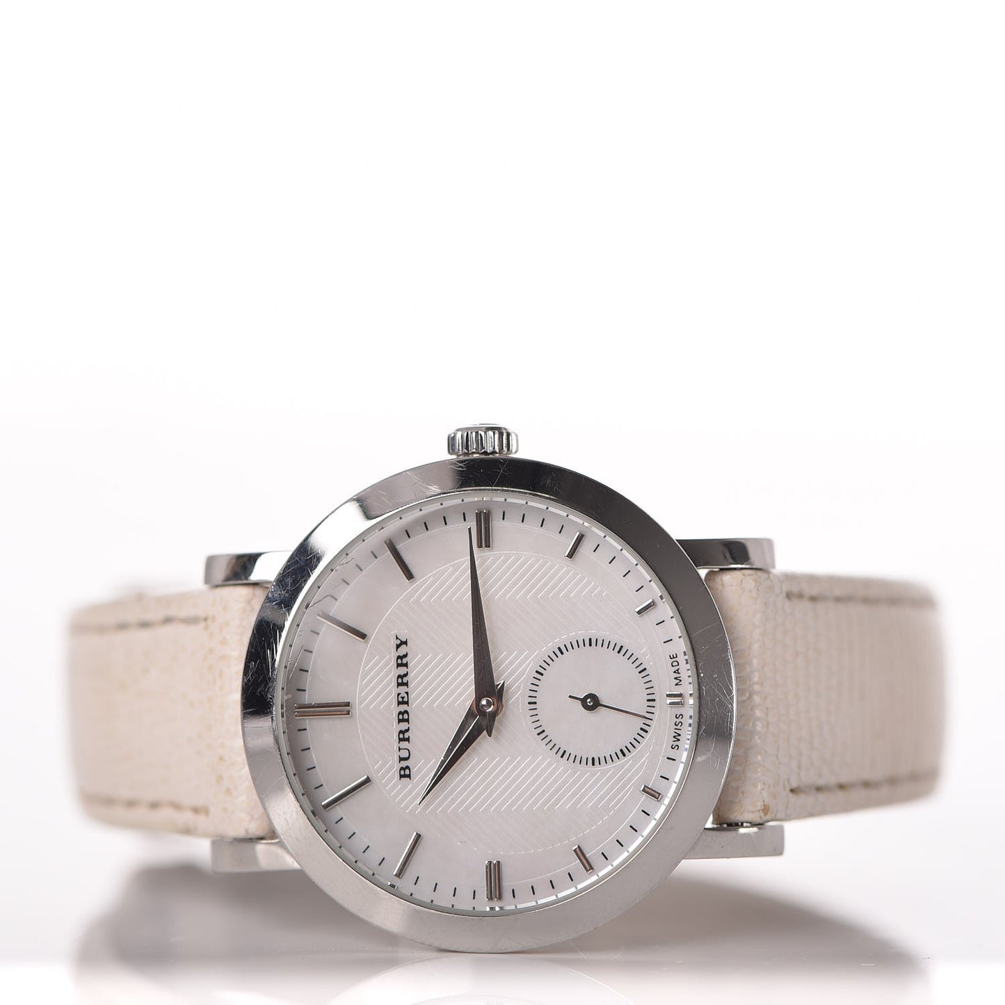 Stainless Steel Calfskin Mother of Pearl 31mm Quartz Watch BU1733
