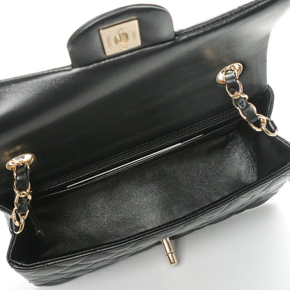 Chanel Lambskin Quilted Mini Rectangular Flap Black 5 of 7