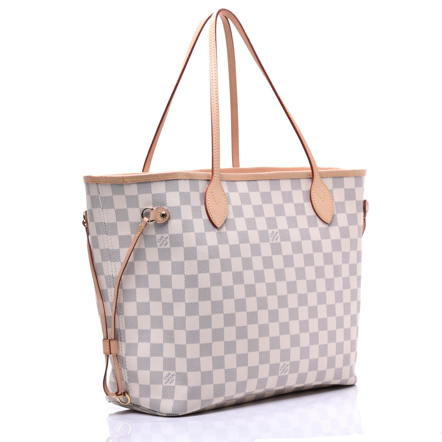 Damier Azur Neo Neverfull MM Rose Ballerine