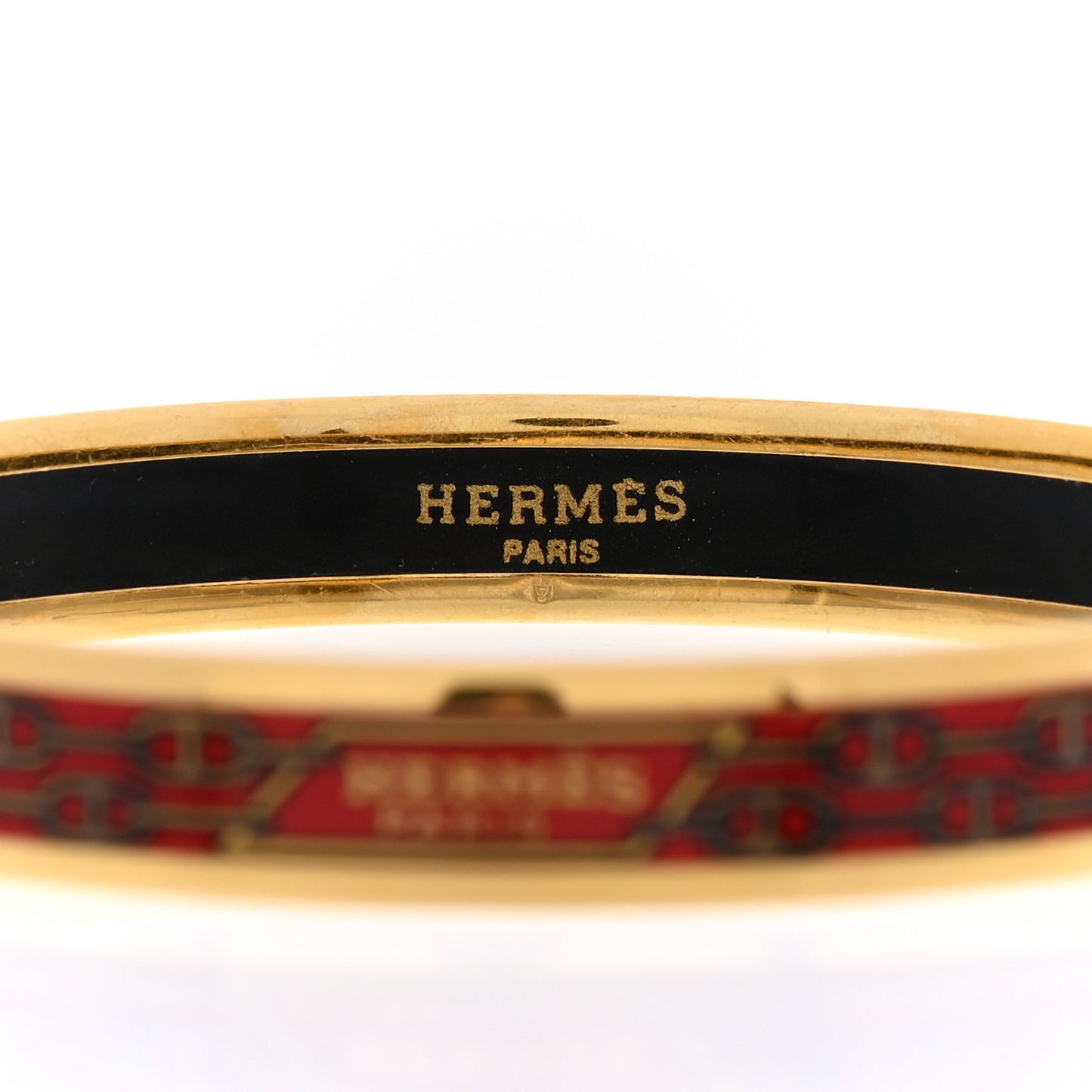 Enamel Narrow Printed Chain D'Ancre Bracelet 62