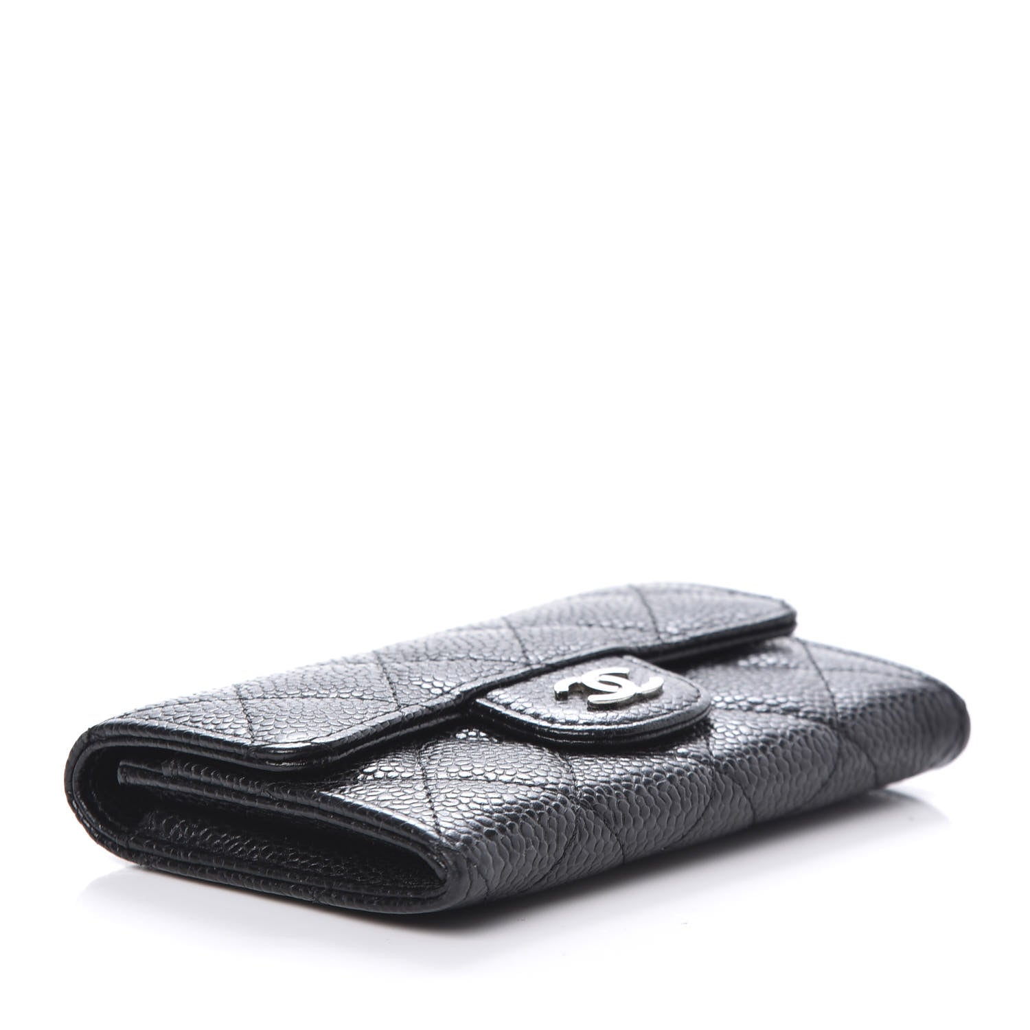 Chanel Caviar Quilted Flap Card Holder Black 4 of 8