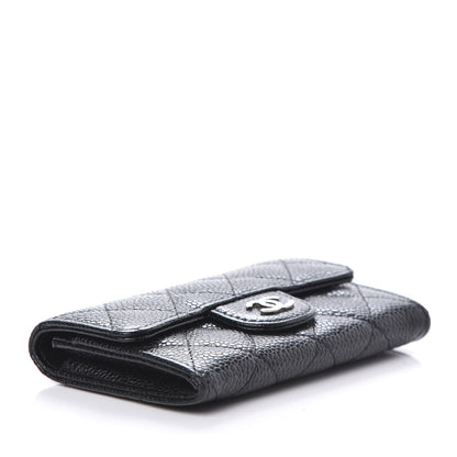 Chanel Caviar Quilted Flap Card Holder Black 4 of 8