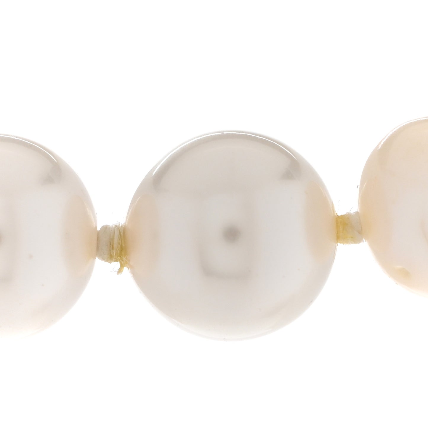 Pearl CC Short Necklace Silver
