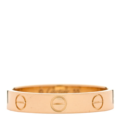 Cartier 18K Yellow Gold 3.5mm LOVE Wedding Band Ring 55 7.25 1 of 5