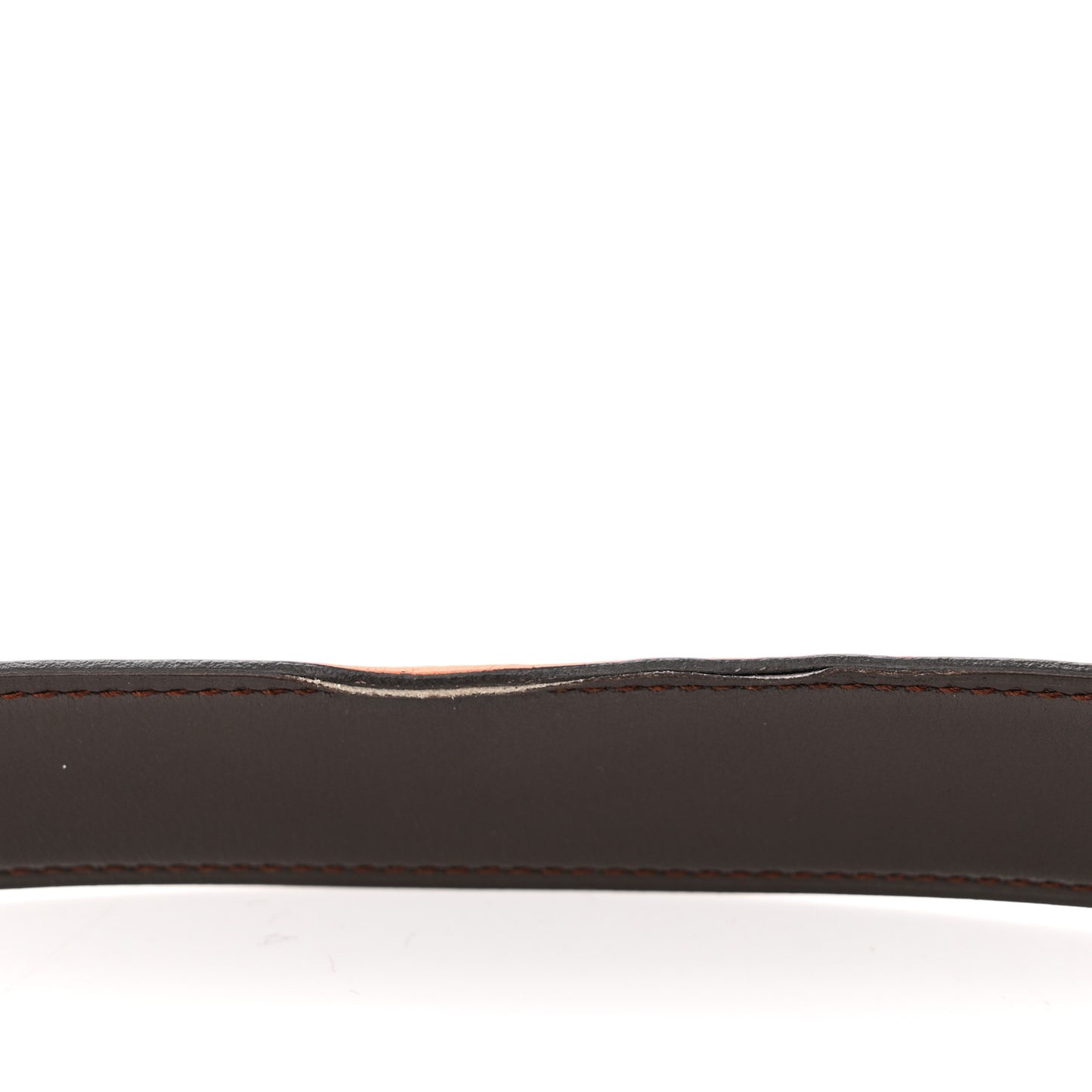 Togo Box 32mm H Belt 85 34 Orange Chocolate