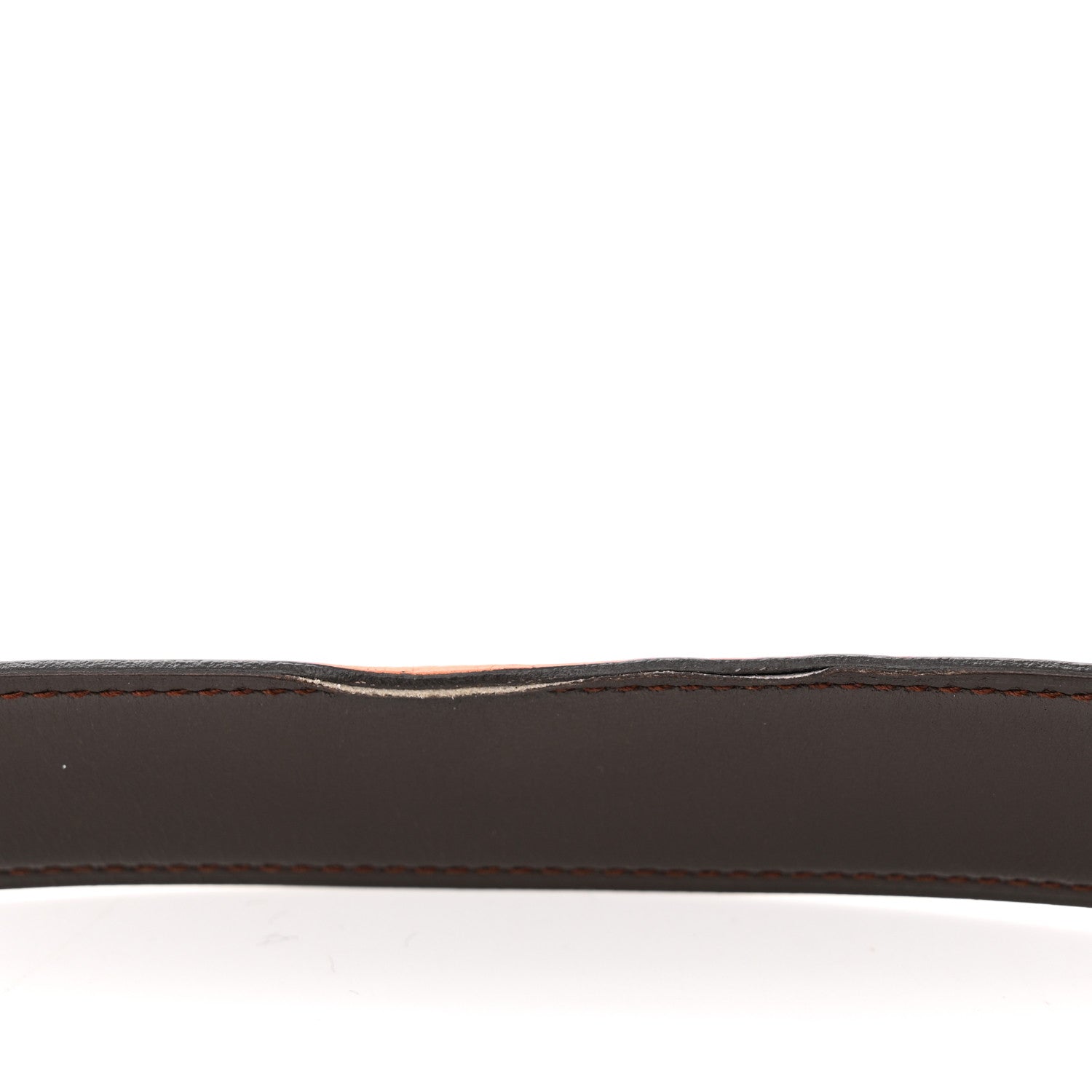 Hermes Togo Box 32mm H Belt 85 34 Orange Chocolate 14 of 17