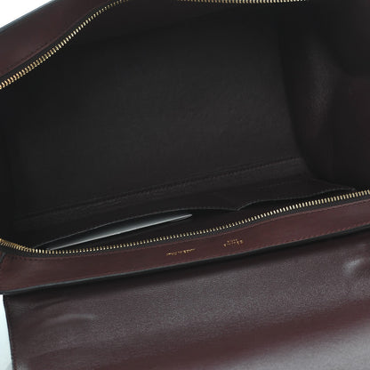 Celine Smooth Calfskin Suede Medium Trapeze Burgundy 6 of 9