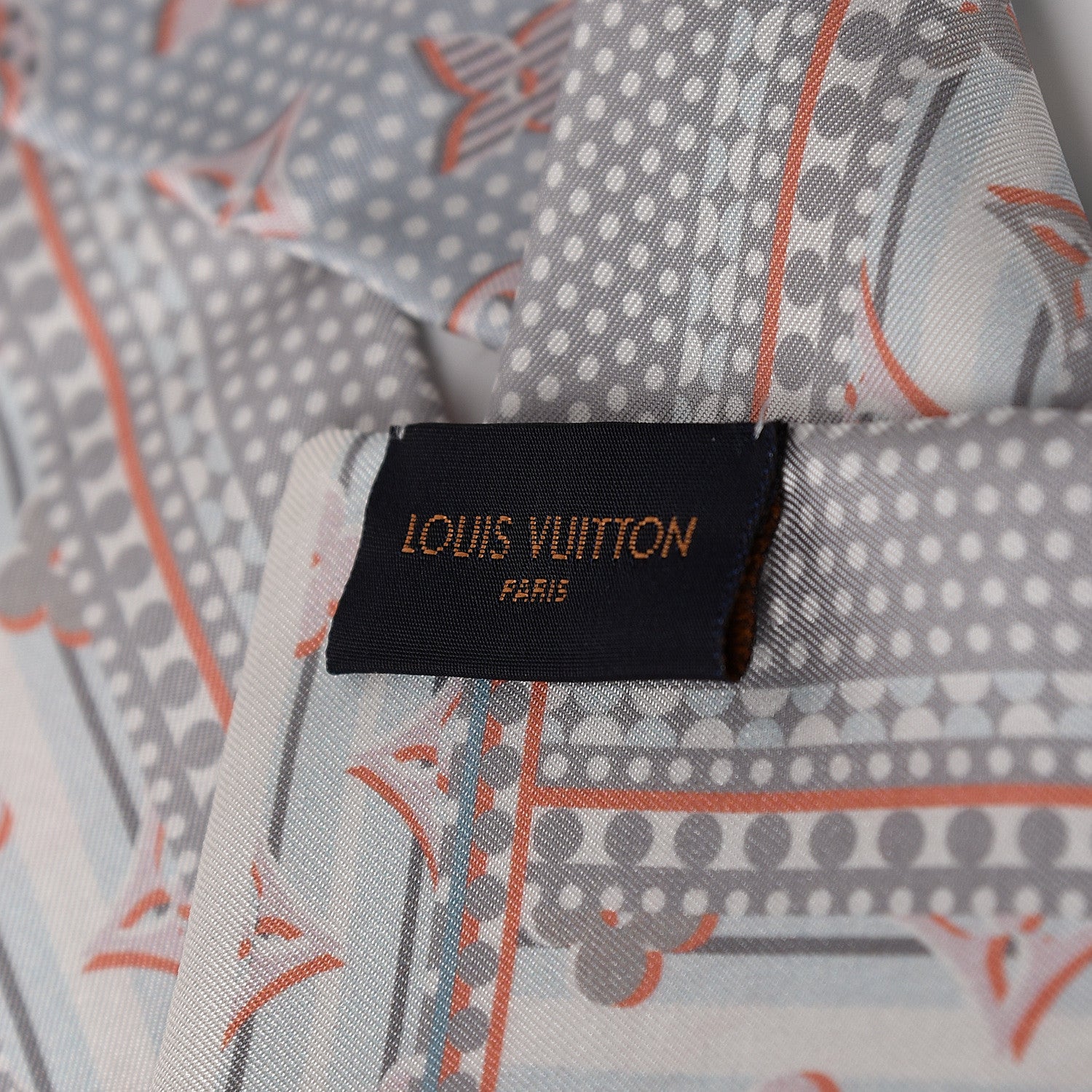 Louis Vuitton Silk Monodots Bandeau Light Blue 3 of 4
