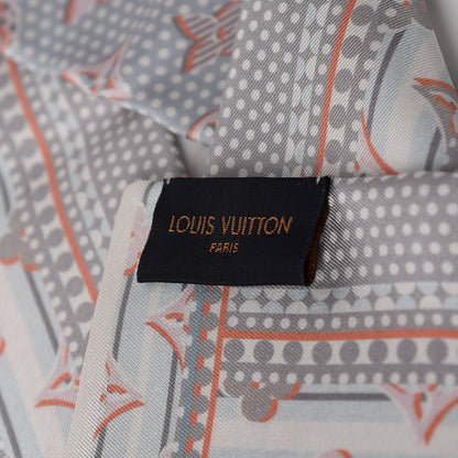 Louis Vuitton Silk Monodots Bandeau Light Blue 3 of 4