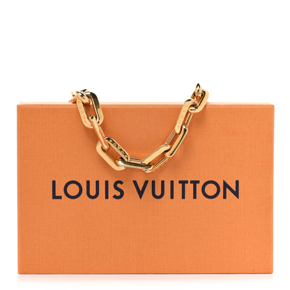 Louis Vuitton Metal LV Edge Chain Bag Charm Silver Gold 5 of 5