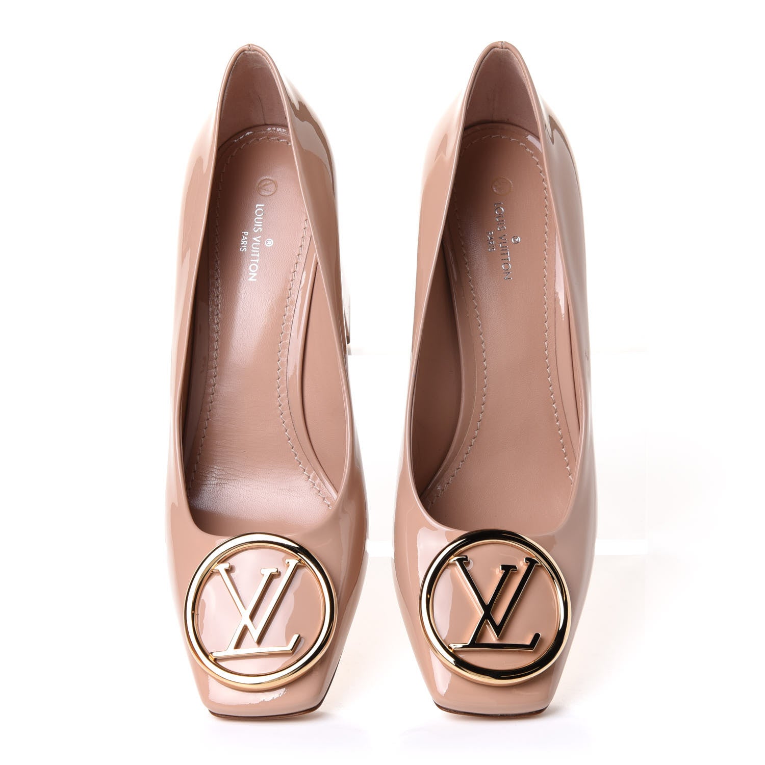 Louis Vuitton Patent Calfskin Madeleine Pumps 38.5 Blush 5 of 11