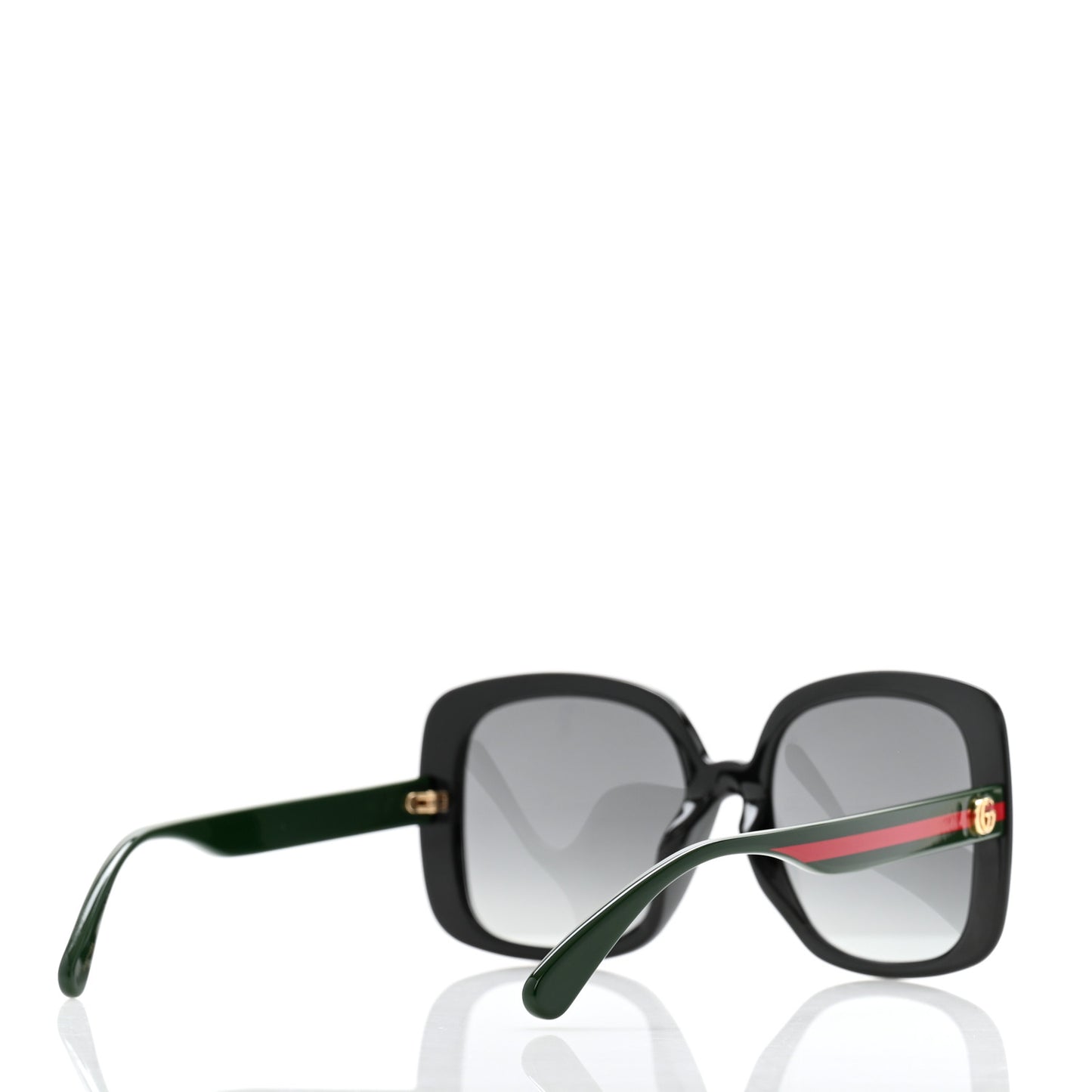 Acetate Oversized Square GG Web Sunglasses GG0714SA Black