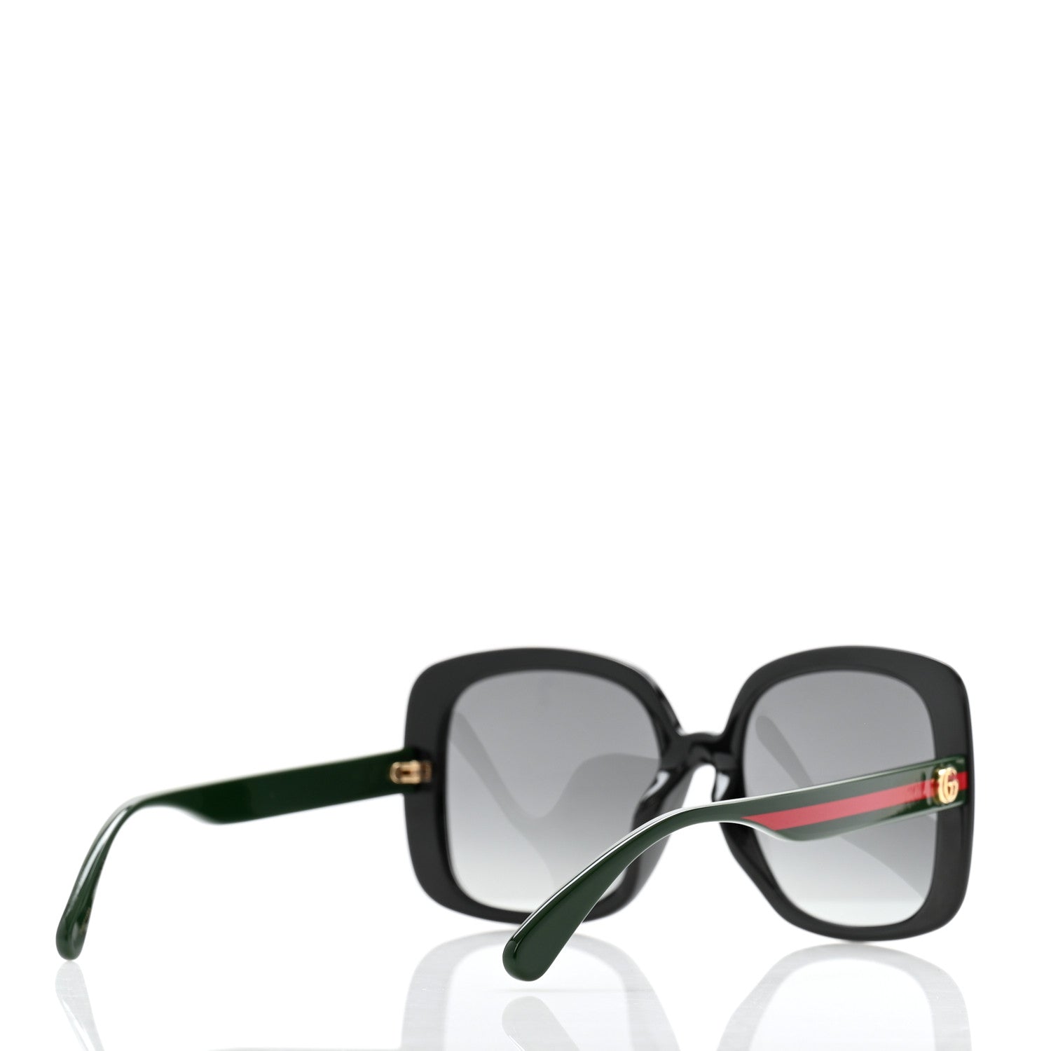 Gucci Acetate Oversized Square GG Web Sunglasses GG0714SA Black 4 of 7