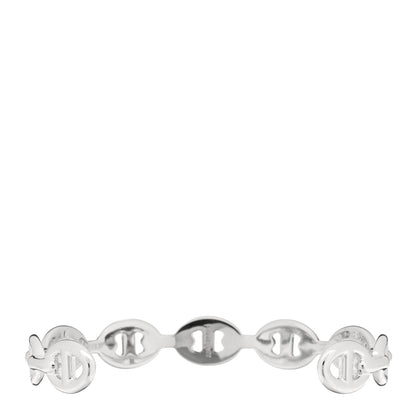 Hermes Sterling Silver MM Chaine d'Ancre Enchainee Cuff Bracelet SH 2 of 3